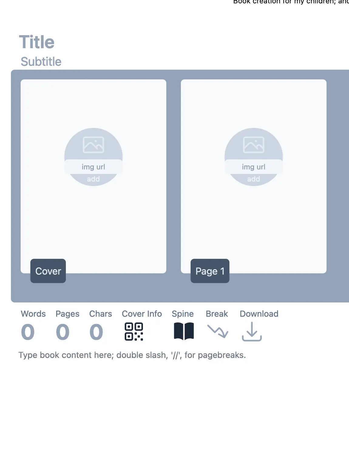 The textboook user interface.